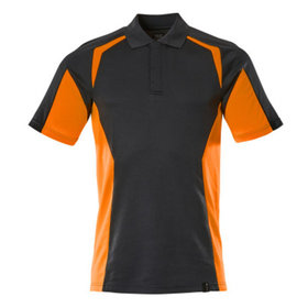 MASCOT® - Polo-Shirt Schwarzblau/Hi-vis Orange 22083-771-01014, Größe M