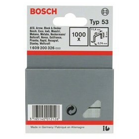 Bosch - Feindrahtklammer Typ 53, 11,4 x 0,74 x 6mm, 1000er-Pack (1609200326)