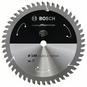 Bosch - Sägeblatt Standard for Aluminium für Akku-Kreissäge 140 x 1,6/1,1 x 10, 50 Z (2608837761)