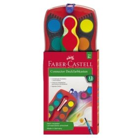 Faber-Castell - Farbkasten Connector 125030, 12 Farben