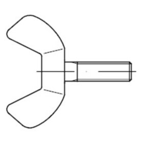 Flügelschraube DIN 316 Edelstahl A2 M8 x 30mm