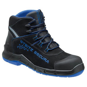 Steitz Secura - Sicherheitshalbstiefel VX PRO 7300 ESD, S2 SRC CI, schwarz/blau, XB, Größe 38