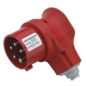 MENNEKES - CEE-Stecker 5p 16A IP44 VarioTOP abgewinkelt 400V/rot 6h Schraubklemmen