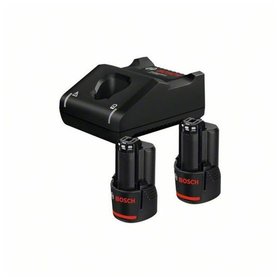 Bosch - Akku Starter-Set: 2 x GBA 12 Volt, 3.0 Ah und GAL 12V-40 (1600A019RD)