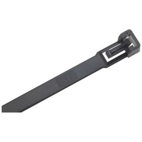 SapiSelco® - Kabelbinder Nylon schwarz 280 x 7,5mm, 100 Stück lösbar