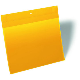 DURABLE - Neodym Megnettasche, gelb, DIN A4 quer, 10 Stück