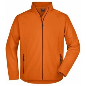 James & Nicholson - Herren Softshell Jacke JN1020, orange, Größe L