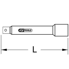 KSTOOLS® - 3/8" TITANplus Verlängerung, 100mm