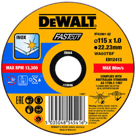 DeWALT - Trennscheibe Edelstahl flach 115x1mm