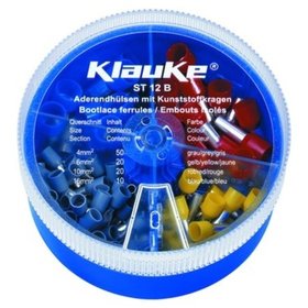 Klauke® - Sortimentskasten 100 Stück Isolierte Aderendhülsen 4 - 16mm²