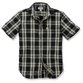 carhartt® - Herren Hemd Kurzarm S/S ESSENTIAL OPEN COLLAR SHIRT PLAID, schwarz, Größe XXL