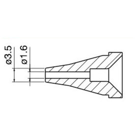 Hakko - Entlötdüse Serie N60, 1,6 mm