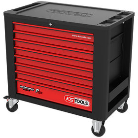 KSTOOLS® - PERFORMANCEplus P20 SCHWARZ/ROT Werkstattwagen mit 8 Schubladen