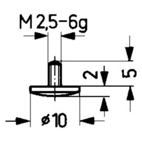 Käfer - Messeinsatz Stahl Abb.12/10,0mm