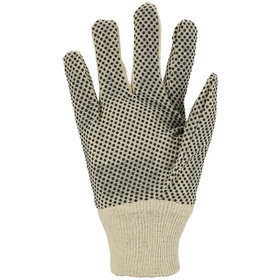 FORTIS AS - Handschuh, BW-Köper,mit Strickbund, genoppt, schwarz