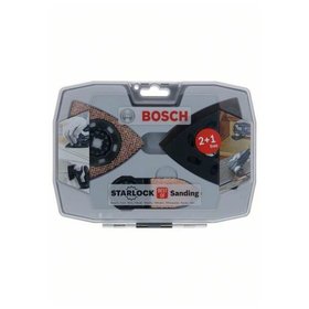 Bosch - Starlock Schleifset AVZ 93 G/90 RT6/32 RT4, Wood & Paint Schleifpapier (3x)