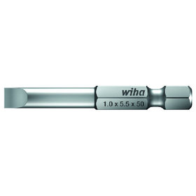 Wiha® - Bit Schlitz 7040 Z DIN ISO 1173 E 6,3 6,3mm / 1/4" 3x0,5x50mm