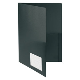 FolderSys® - Broschürenmappe 10008-30 DIN A4 PP Klarsichttasche schwarz