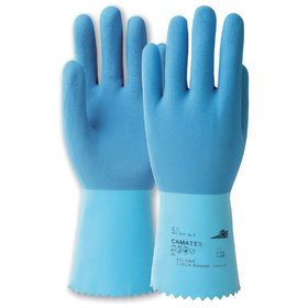 KCL - Chemikalienschutzhandschuh Camatex 451+, Kat. III, blau, Größe 10