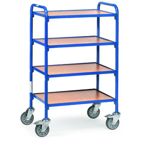 fetra® - Beistellwagen 32930, 4 starre Ebenen, Tragkraft 250kg