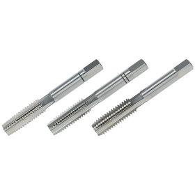 VÖLKEL - Handgewindebohrer 3-teilig Satz LINKS, HSS-G, DIN 352, UNC 1/4"