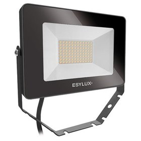 ESYLUX - LED-Strahler 30W OFL/AFL BASIC 3000K sw 1LED IP65 mt Konv breitstrahlend