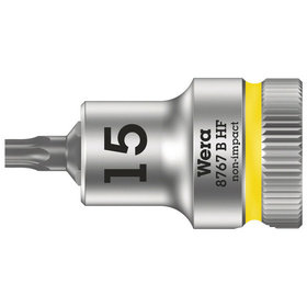 Wera® - Schraubendreher-Einsatz 3/8" 8767 B HF mit Rändel, für TORX® T15 x 35mm