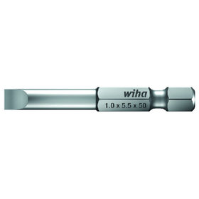 Wiha® - Bit Schlitz 7040 Z DIN ISO 1173 E 6,3 6,3mm / 1/4" 2,5x0,4x70mm