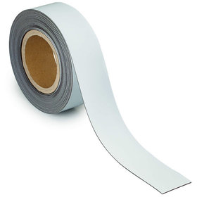 MAUL - Beschriftbares Magnetband, 50mm x 10m, weiß