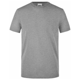 James & Nicholson - Herren Work T-Shirt JN838, grau heather, Größe 3XL