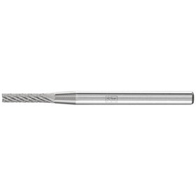 PFERD - Hartmetall Frässtift Zylinder ZYAS stirnverzahnt Ø 02x10mm Schaft-Ø 3mm Z4 universal mittel fein