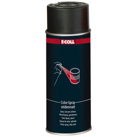 E-COLL - Buntlack Colorspray seidenmatt Alkydharz 400ml Spraydose tiefschwarz