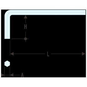 Facom - Stiftschlüssel kurz Sechskant 1,5mm 82H.1.5