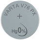 VARTA® - Knopfzelle Silber V76PX 1erBli., 1,55V