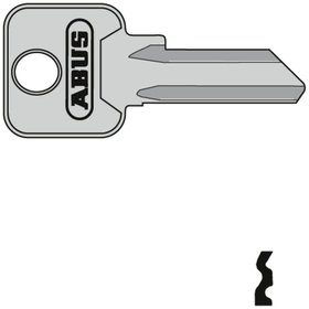 ABUS - Schlüsselrohling, 85/20+25, eckig, Messing neusilber