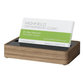 sigel® - Visitenkarten-Aufsteller, 63x22x107mm, eiche, VA200, Holz/Acryl, 1 Fach
