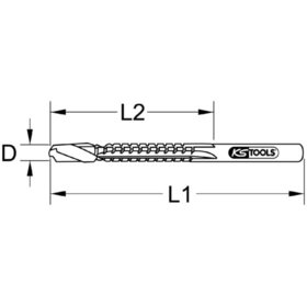 KSTOOLS® - Fräsbohrer HSS ø8mm