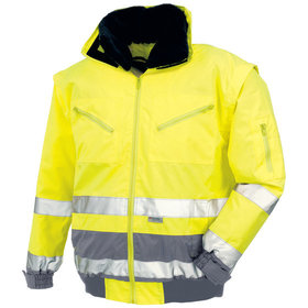 teXXor® - Warnschutz-Pilotenjacke VANCOUVER 4106, warngelb/grau, Größe M