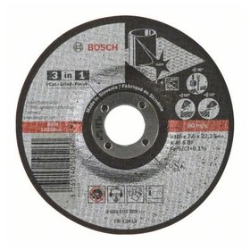 Bosch - Trennscheibe 3-in-1 A 46 S BF, gekröpft, 125mm, 22,23mm, 2,5mm (2608602389)