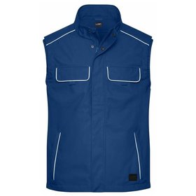 James & Nicholson - Workwear Softshellweste Light JN881, dunkel-königs-blau, Größe 3XL