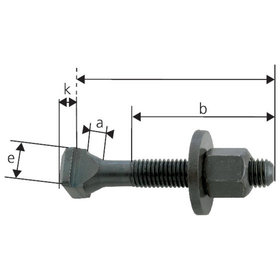 FORMAT - Schraube für T-Nuten DIN 787 M12x14x125mm komplett