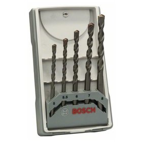 Bosch - Betonbohrer CYL-3 Set, Silver Percussion, 5-teilig, 5 - 8mm (2607017081)