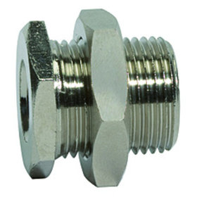 RIEGLER® - Schottverschraubung »value line«, M20x1,5 A, G 1/4" I, Messing vernickelt