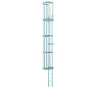 ZARGES - Steigleiter einzügig, Steighöhe 4.800mm Stahl verzinkt