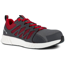 Reebok - Sicherheitshalbschuh Fusion Flexweave Work, S1P SRC, grau/rot/weiß, Größe 36