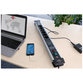 brennenstuhl® - Premium-Protect-Line Steckdosenleiste mit Power-Delivery 6-fach mit Schalter und Überspannungsschutz (mit 3m Kabel, 2x USB 3,1 A) silber/schwarz