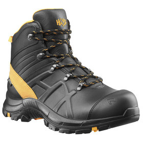 Haix - Sicherheitsstiefel BLACK EAGLE Safety 54 mid black/orange, S3, schwarz/orange, Größe UK 9.5 / EU 44