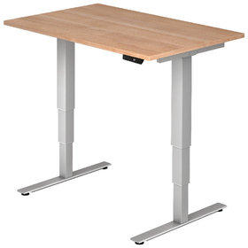 Hammerbacher - Schreibtisch XDSM 12 120 x 80 cm, Farbe silbernussbaum