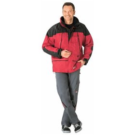 Planam - Winterjacke 3132 rot/schwarz, Größe 2XL