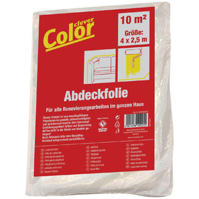 Clever Color - Abdeckplane 4x2,5m transparent, 4µm HDPE